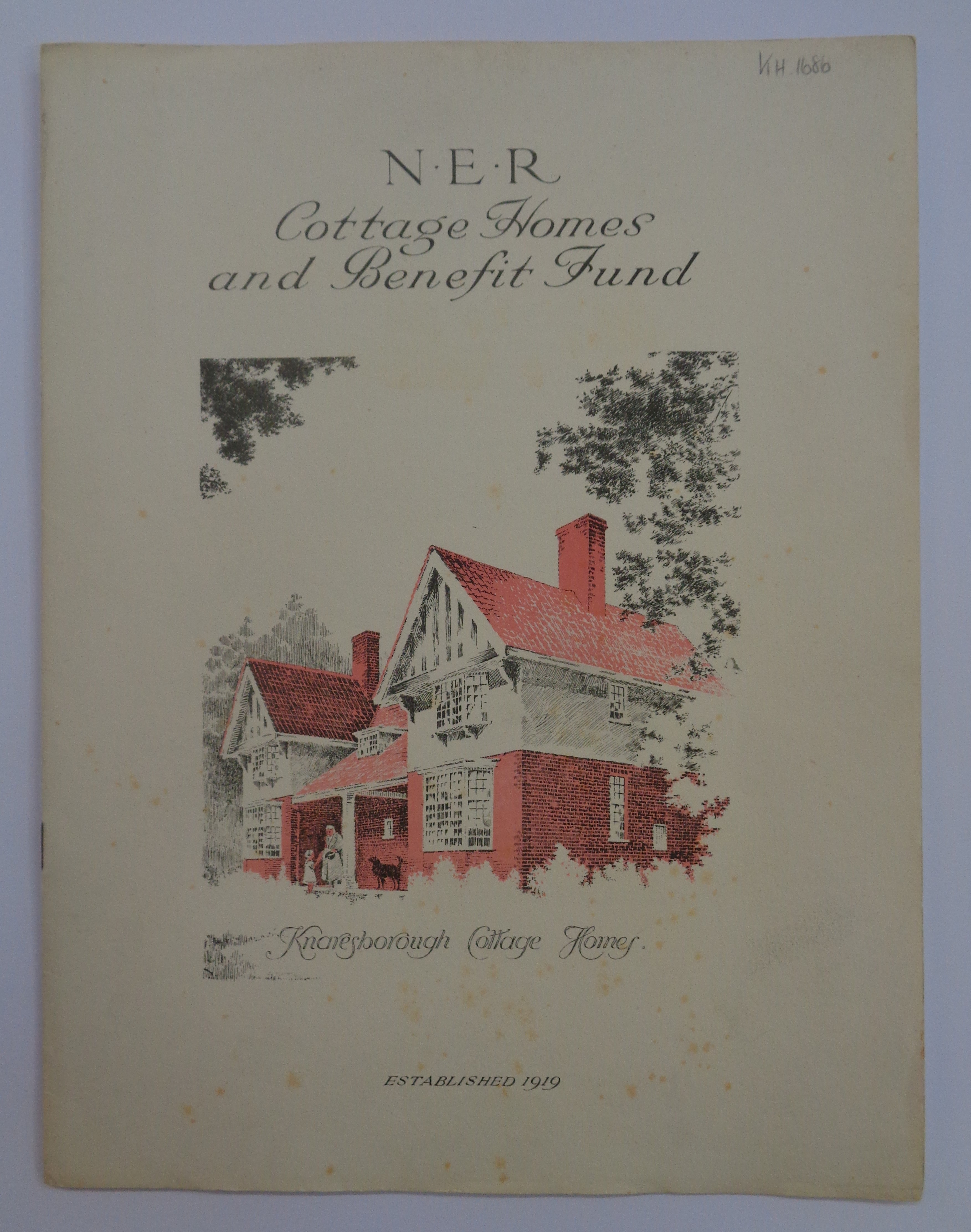 Cottage Homes brochure with image of property in centre.